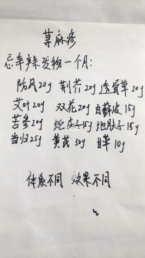 尋麻疹偏方,尋麻疹偏方大全